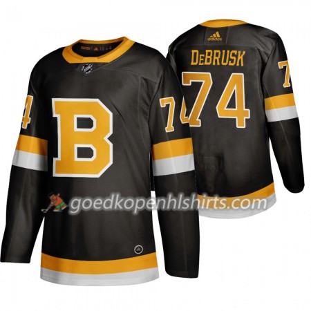 Boston Bruins Jake DeBrusk 74 Adidas 2019-2020 Zwart Authentic Shirt - Mannen